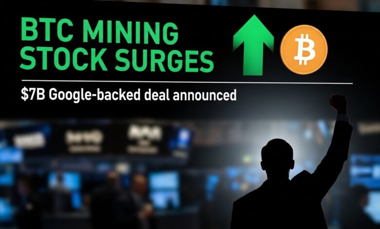 Bitcoin mining stock surges after $7B Google-backed deal