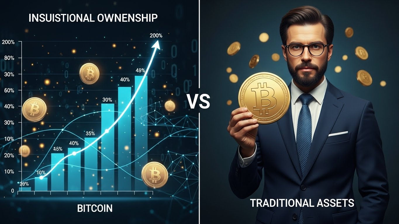 Comparison With Bitcoin Institutional Ownership