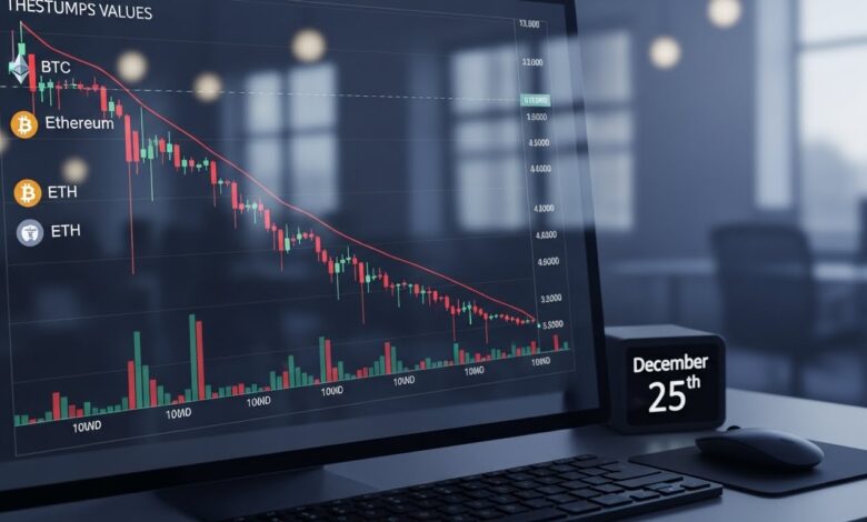 Crypto Markets Slump as Holiday Trading Stays Quiet
