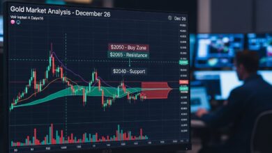 Gold market analysis for December 26 - key intra-day price entry levels for active traders