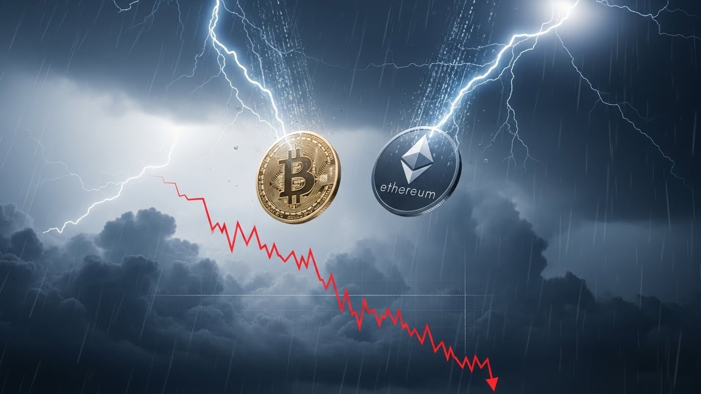 Why Bitcoin and Ethereum fall sharply as the crypto sell-off resumes