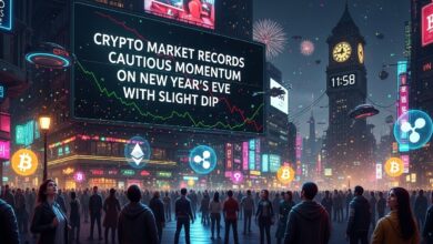 Crypto Market Records Cautious Momentum on New Year’s Eve with Slight Dip