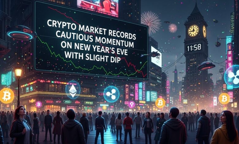 Crypto Market Records Cautious Momentum on New Year’s Eve with Slight Dip