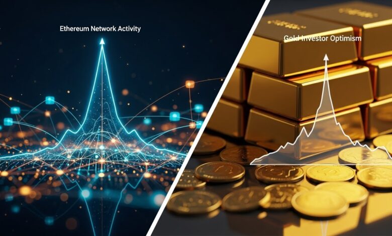 Ethereum Network Activity Reaches All-Time High—Yet Investors Show Greater Optimism Toward Gold