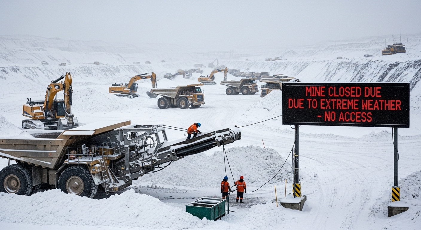How winter storm shutdowns affect mining businesses