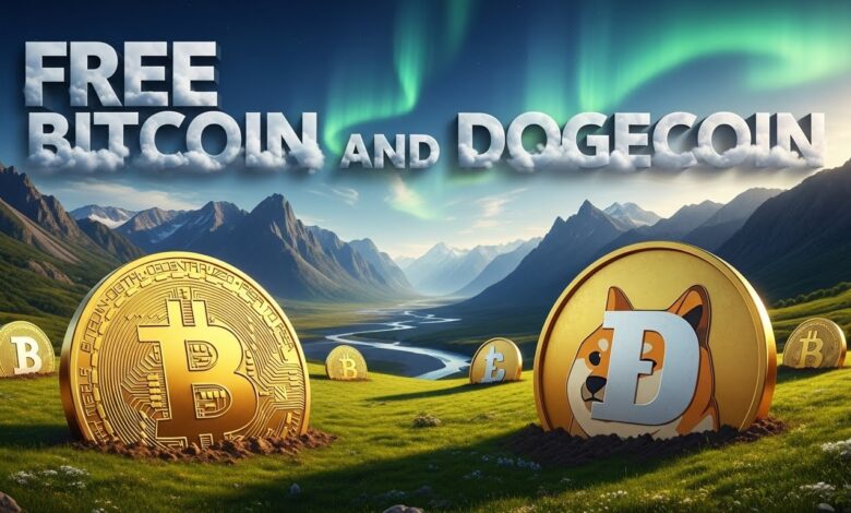 Free Bitcoin and Dogecoin