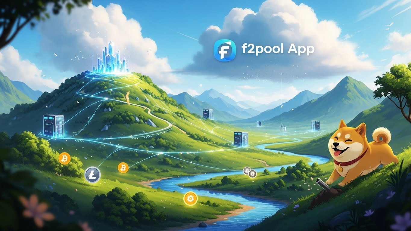 f2pool App (Best for multi-coin miners who want DOGE support)