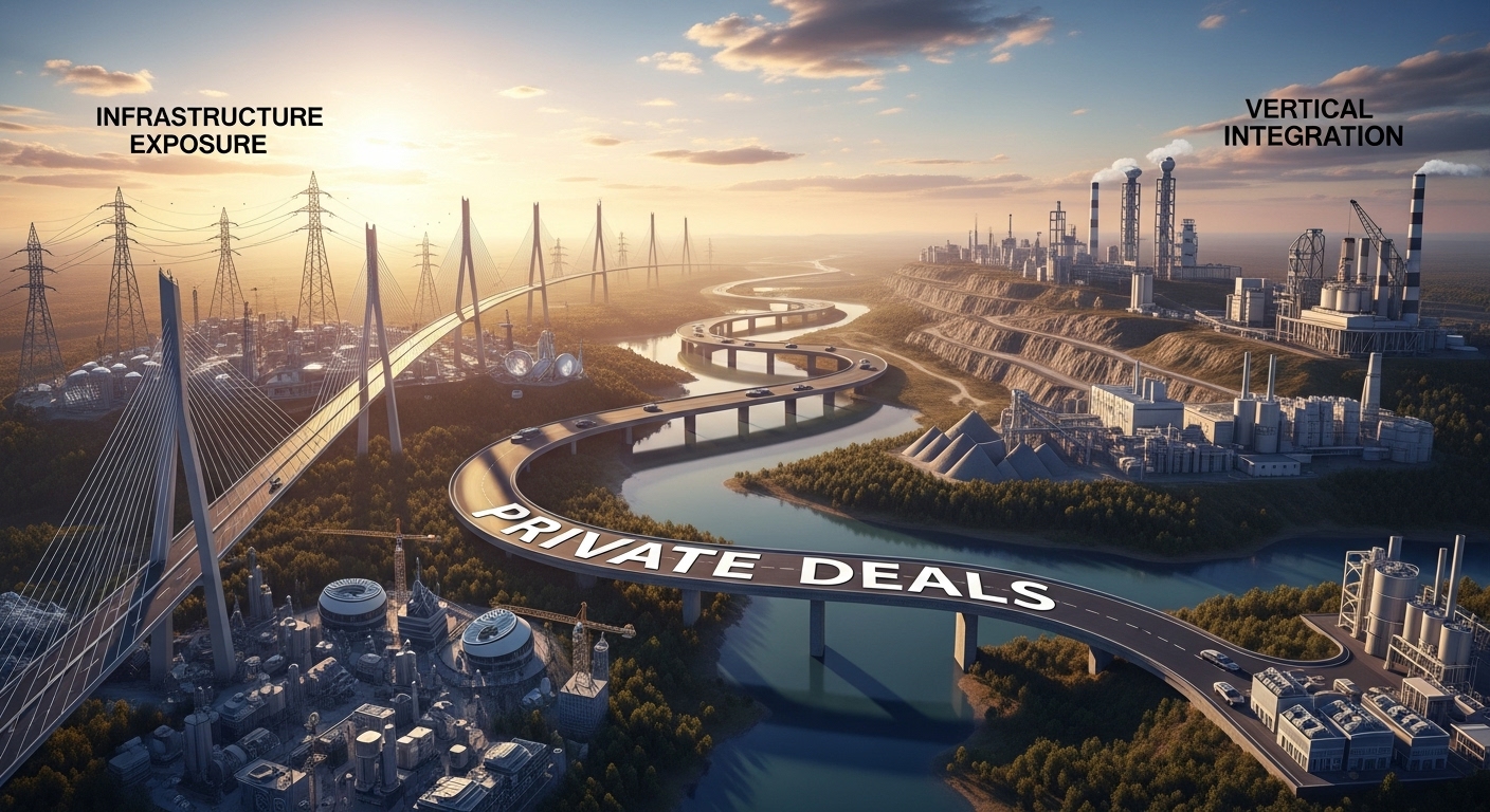 Private Deals, Infrastructure Exposure, and Vertical Integration