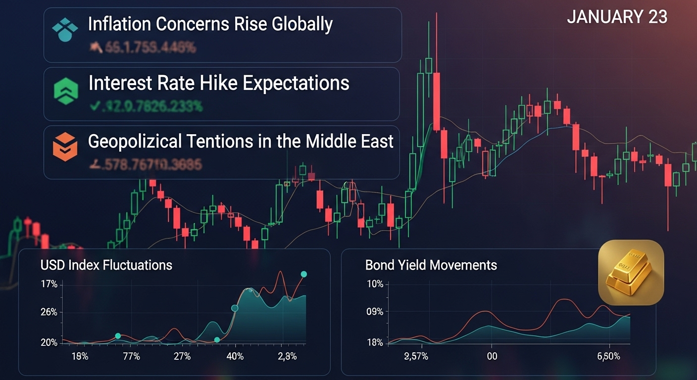 Market context for January 23: what typically drives intraday gold