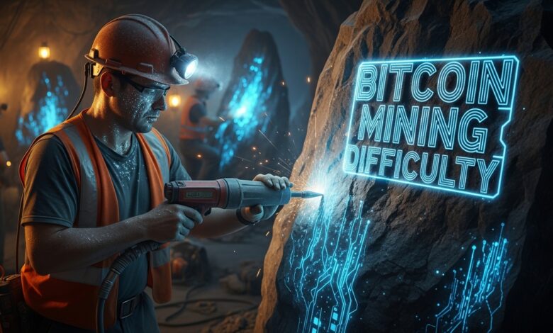 Bitcoin Mining Difficulty Sees