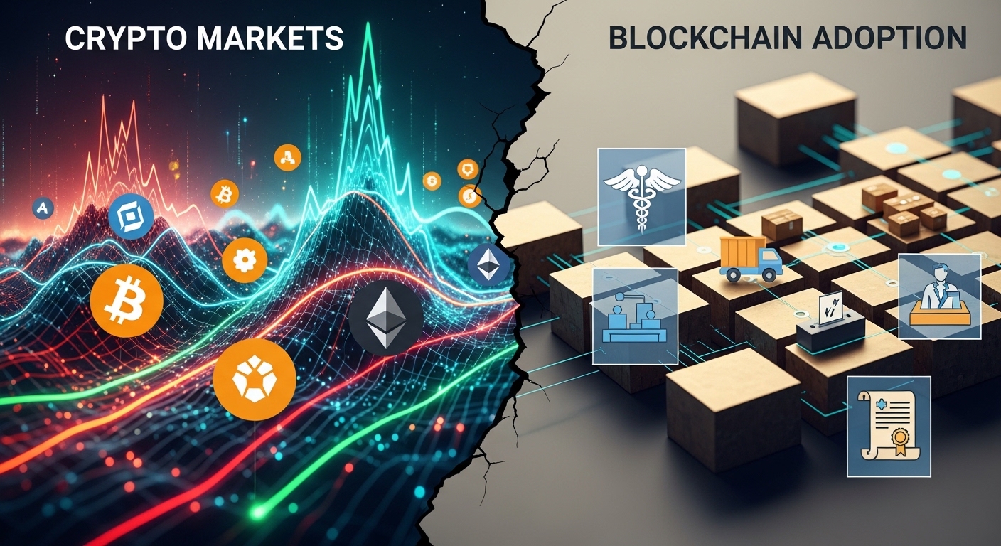 The Disconnect Between Crypto Markets and Blockchain Adoption