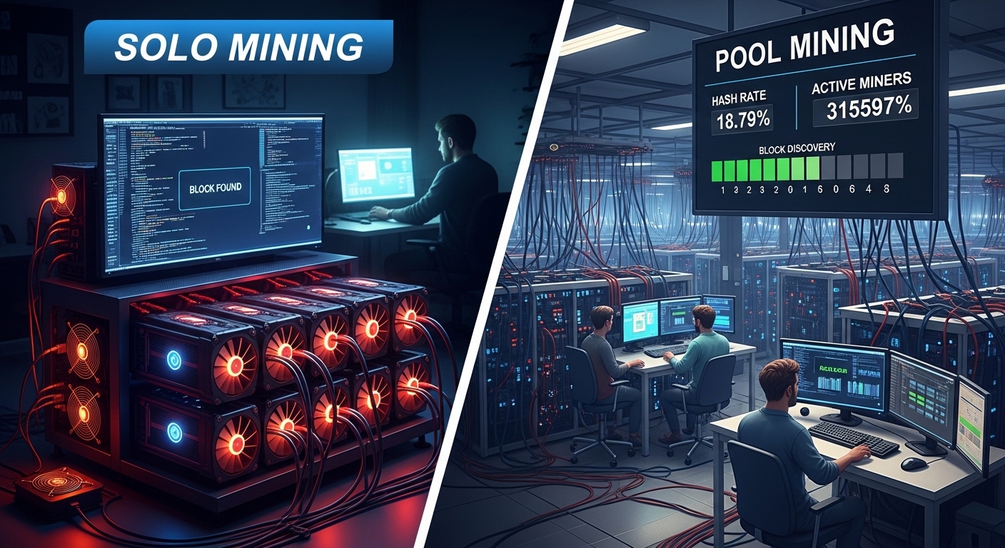 How Solo Mining Differs from Pool Mining